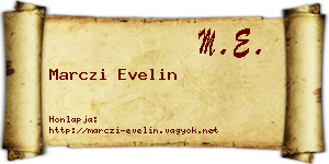 Marczi Evelin névjegykártya